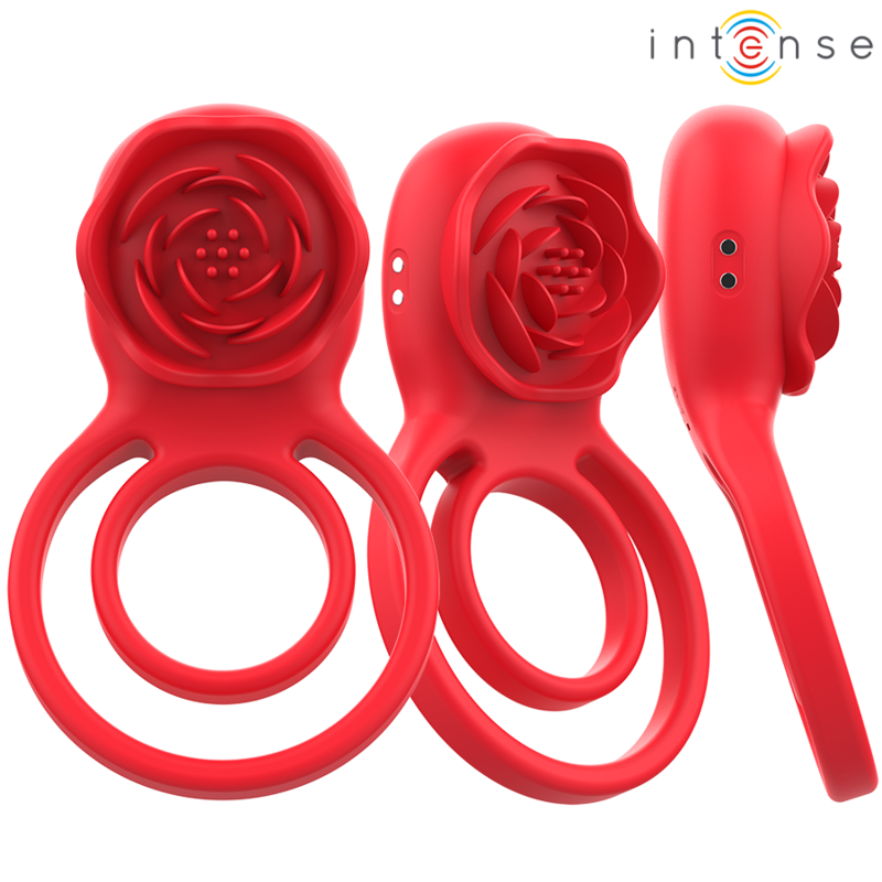 INTENSE - GAIL STIMULATOR ROSE 10 VIBRATIONEN ROT MIT FERNBEDIENUNG - Sexotim
