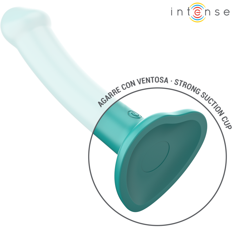 INTENSE - KATIE VIBRATOR MIT SAUGNÄPFEN 10 VIBRATIONEN BLAU FERNBEDIENUNG - Sexotim