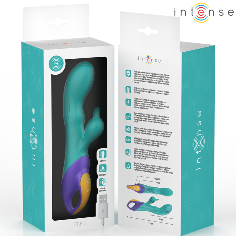 INTENSE - FRED RABBIT VIBRATOR BLAU - Sexotim