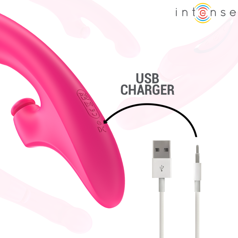 INTENSE - EMI VIBRATOR 13,5 CM, MULTIFUNKTION 3 IN 1, 10 VIBRATIONEN, ROSA - Sexotim