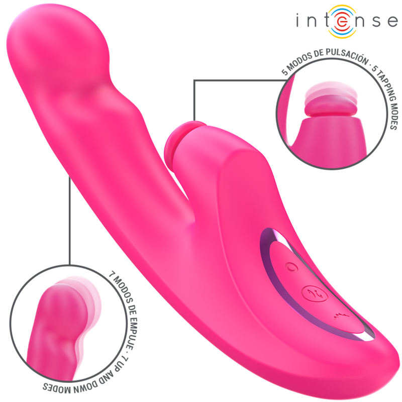 INTENSE - EMI VIBRATOR 13,5 CM, MULTIFUNKTION 3 IN 1, 10 VIBRATIONEN, ROSA - Sexotim