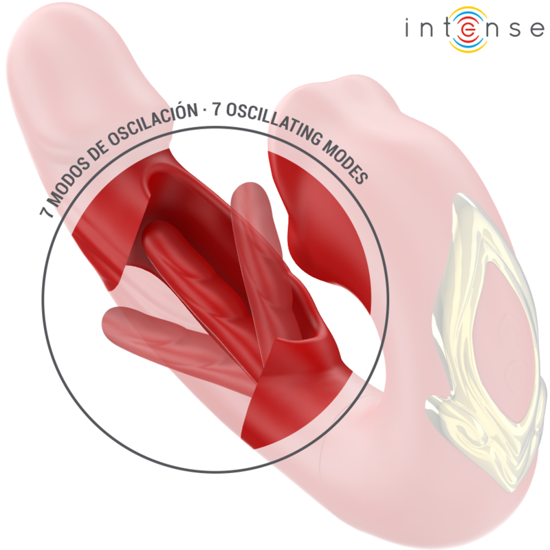 INTENSE - NATHY DOPPELVIBRATOR MIT MULTIFUNKTIONS-STIMULIERENDEM MUND ROT - Sexotim