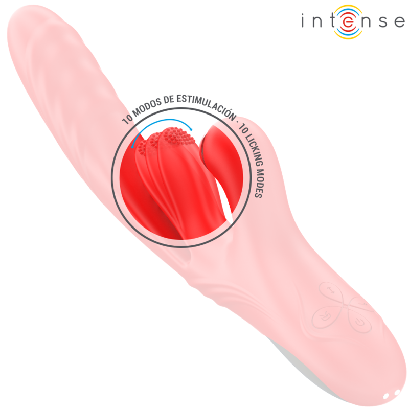 INTENSE - KAROL MULTIFUNKTIONSVIBRATOR STOSS & STIMULATION & SAUGUNG, ROT - Sexotim