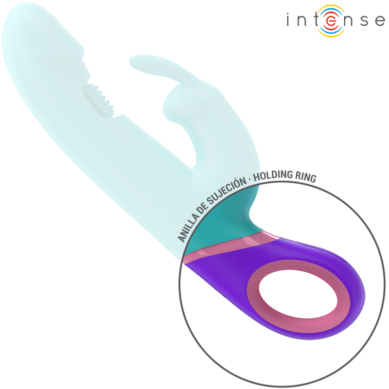 INTENSE - MONICA RABBIT VIBRATOR MIT ROTIERENDEM G-SPOT-STIMULATOR BLAU - Sexotim