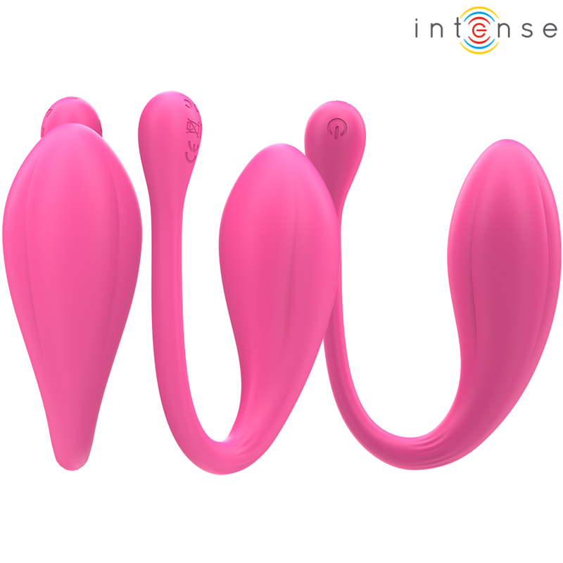 INTENSE - JANICE U VIBRATOR DOPPELTE STIMULATION 10 VIBRATIONEN ROSA FERNBEDIENUNG - Sexotim