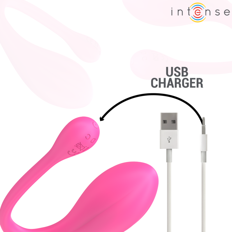 INTENSE - JANICE U VIBRATOR DOPPELTE STIMULATION 10 VIBRATIONEN ROSA FERNBEDIENUNG - Sexotim