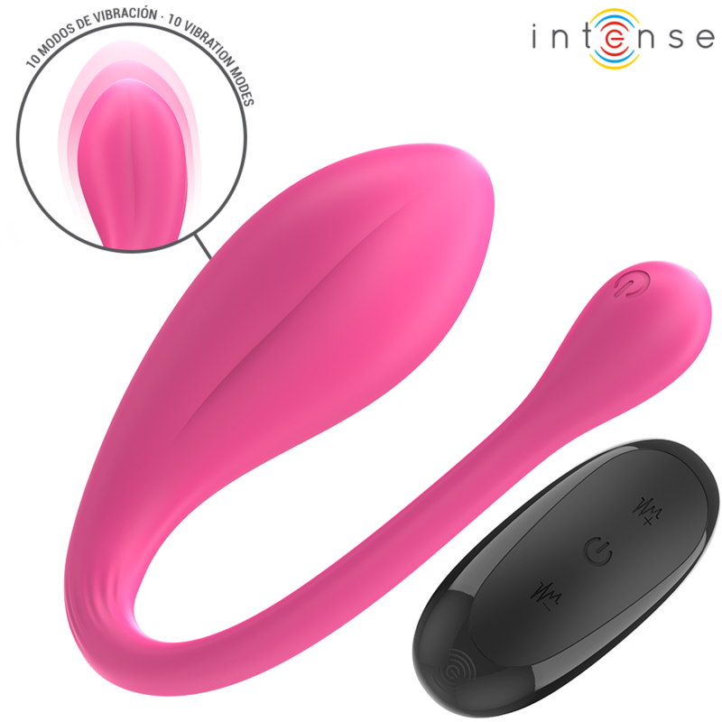 INTENSE - JANICE U VIBRATOR DOPPELTE STIMULATION 10 VIBRATIONEN ROSA FERNBEDIENUNG - Sexotim