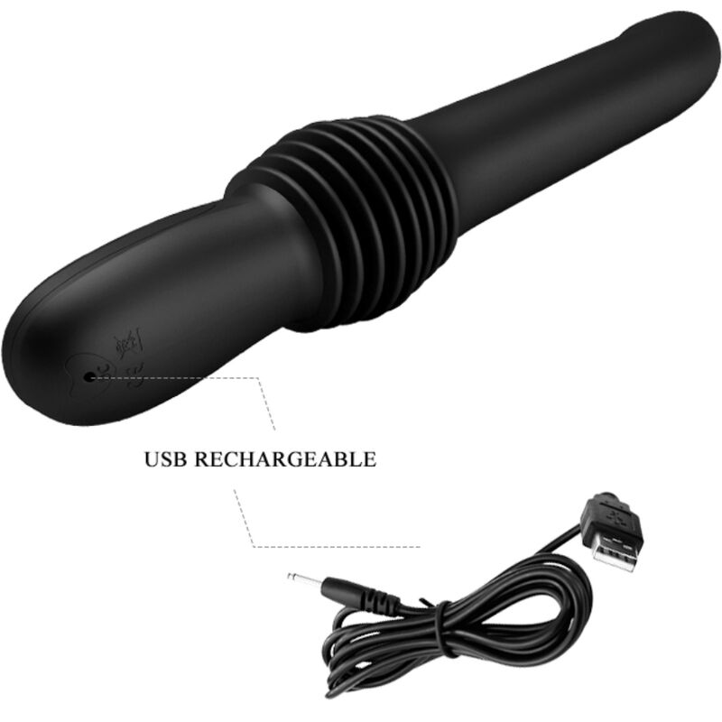 PRETTY LOVE - PAZUZU VIBRATOR 3 STOSSMODI SCHWARZ - Sexotim
