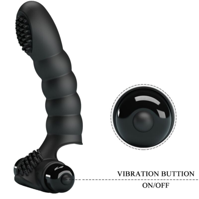 PRETTY LOVE - ALEXANDER FINGERVIBRATOR 10 VIBRATIONEN SCHWARZ - Sexotim