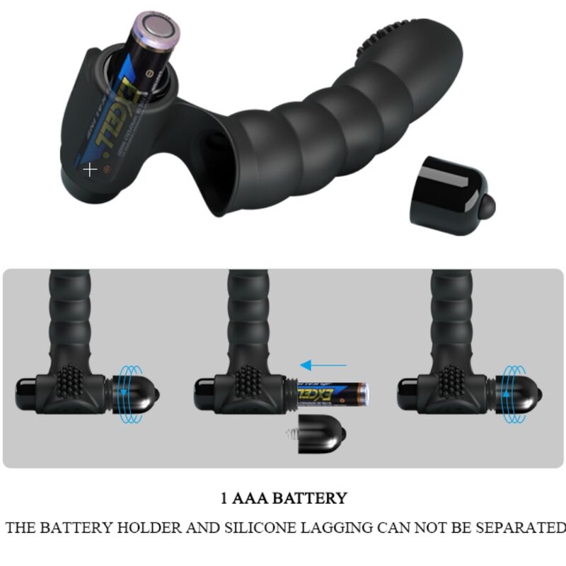 PRETTY LOVE - ALEXANDER FINGERVIBRATOR 10 VIBRATIONEN SCHWARZ - Sexotim