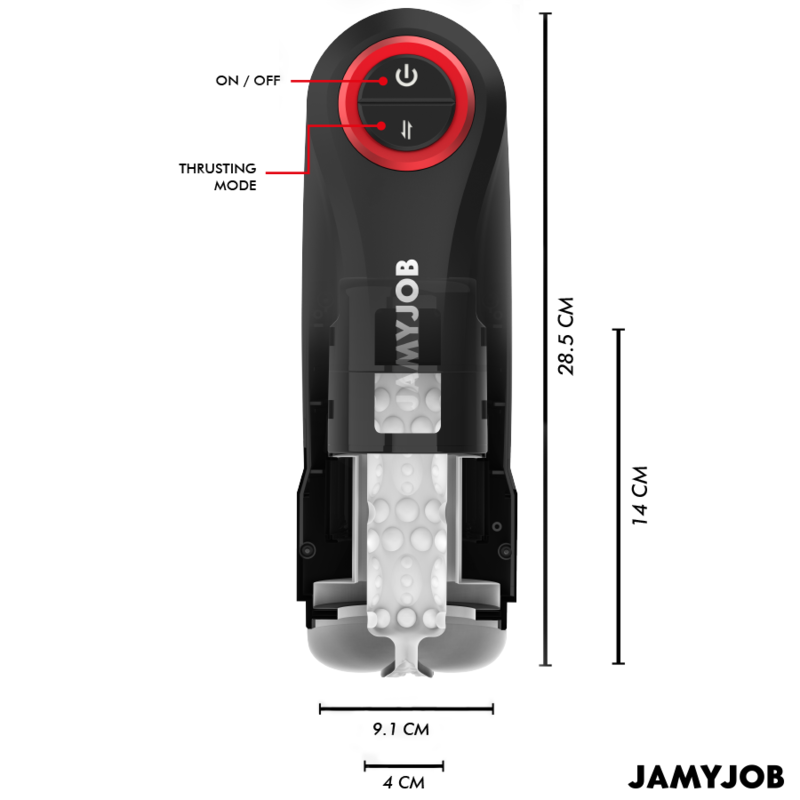 JAMYJOB - AUTOMATISCHER VAGINA-MASTURBATOR MIT GRAVITY-FUNKTION, 5 SAUGMODI - Sexotim