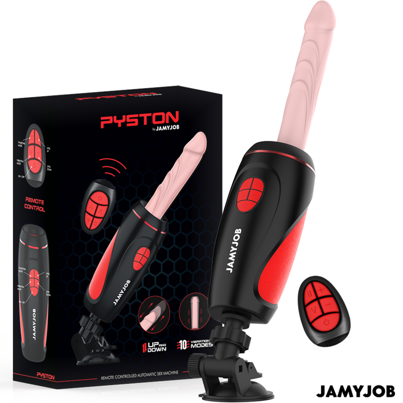 JAMYJOB - PYSTON BASE AUTOMATISCHER MASTURBATOR MIT FERNBEDIENUNG - Sexotim
