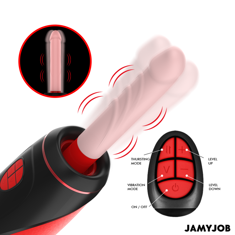JAMYJOB - PYSTON BASE AUTOMATISCHER MASTURBATOR MIT FERNBEDIENUNG - Sexotim
