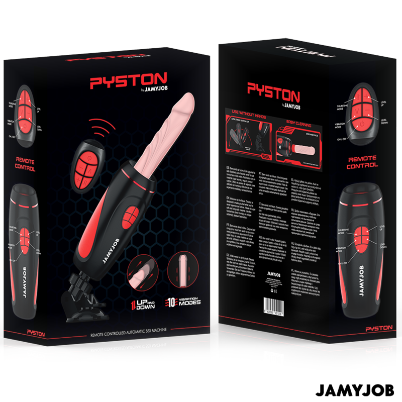 JAMYJOB - PYSTON BASE AUTOMATISCHER MASTURBATOR MIT FERNBEDIENUNG - Sexotim