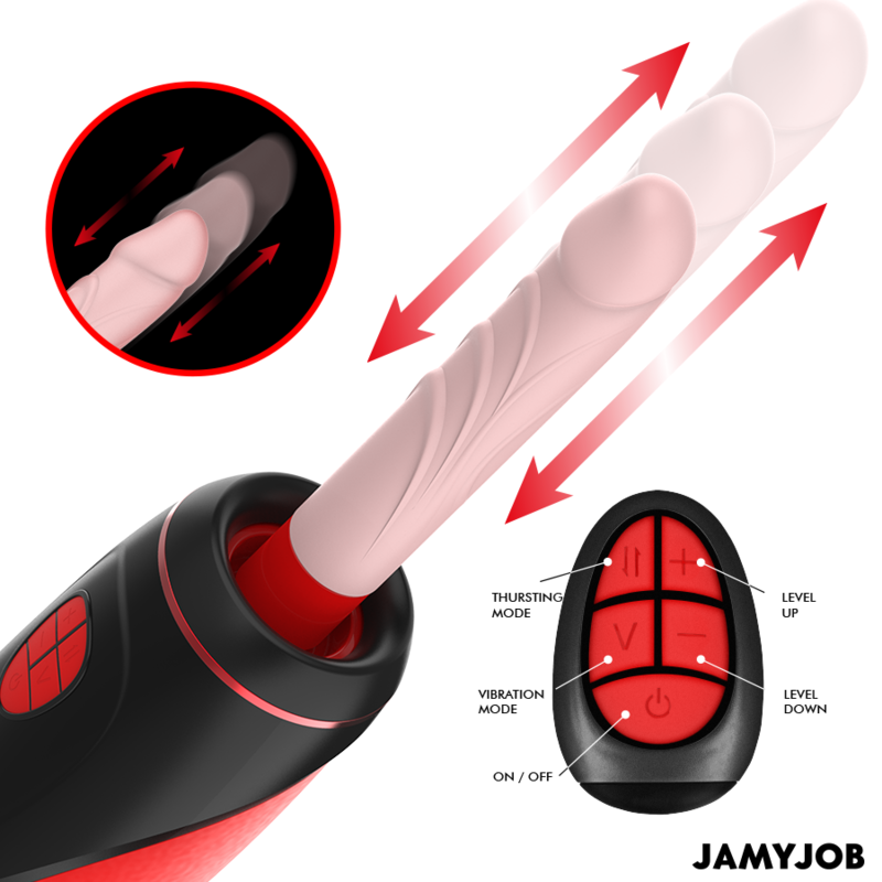 JAMYJOB - PYSTON BASE AUTOMATISCHER MASTURBATOR MIT FERNBEDIENUNG - Sexotim