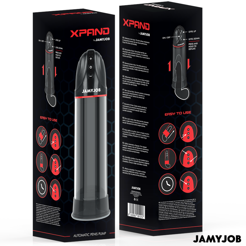 JAMYJOB - XPAND AUTOMATISCHE PUMPE 3 SAUGSTUFEN GRAU - Sexotim