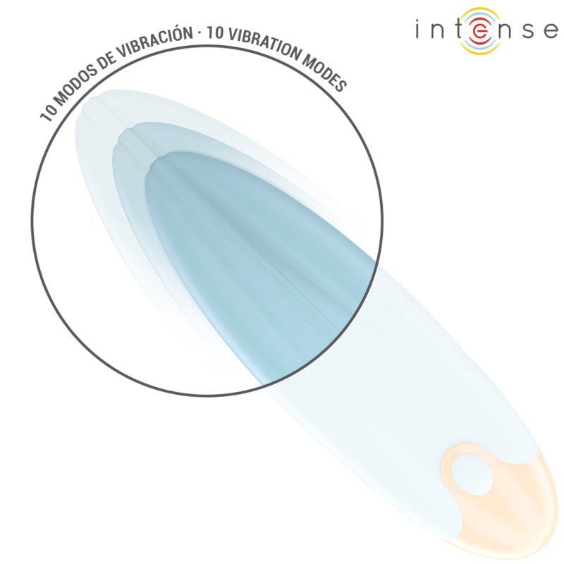 INTENSE - MIKE VIBRIERENDER BULLET MIT FERNBEDIENUNG 10 VIBRATIONEN BLAU - Sexotim