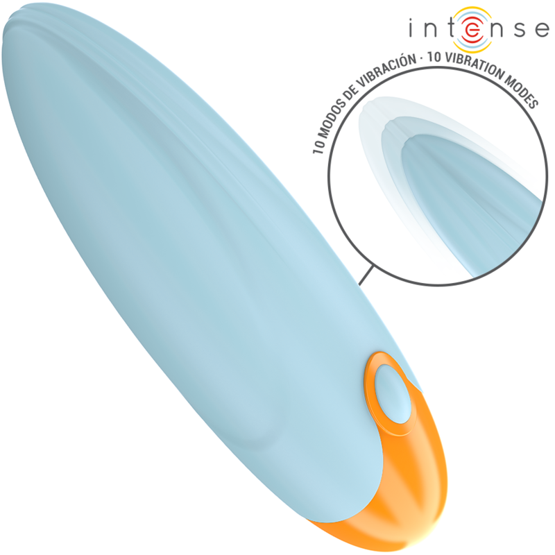 INTENSE - MIKE VIBRIERENDER BULLET MIT FERNBEDIENUNG 10 VIBRATIONEN BLAU - Sexotim