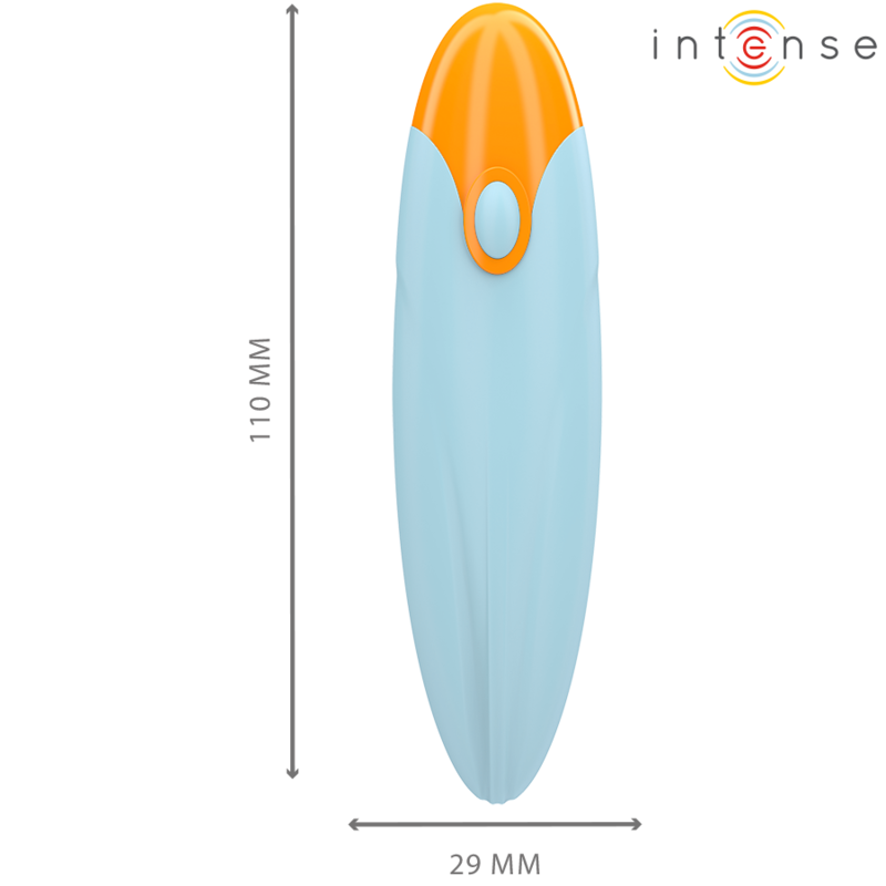 INTENSE - MIKE VIBRIERENDER BULLET MIT FERNBEDIENUNG 10 VIBRATIONEN BLAU - Sexotim