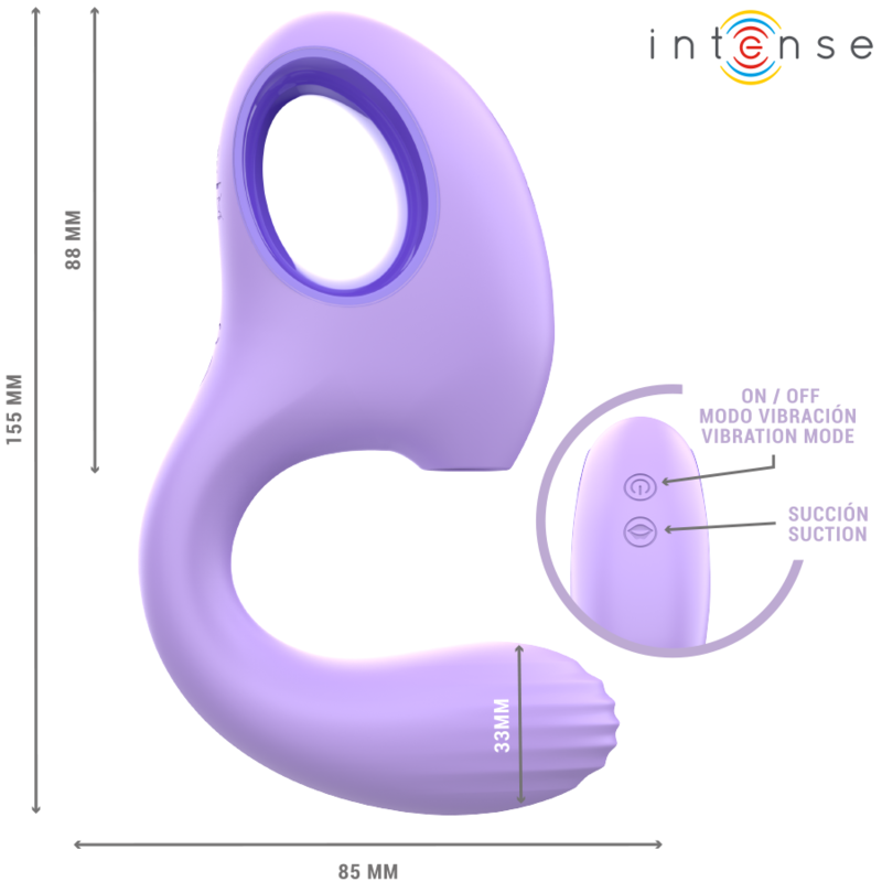 INTENSE - BAXTER VIBRATOR & STIMULATOR VIOLETT - Sexotim