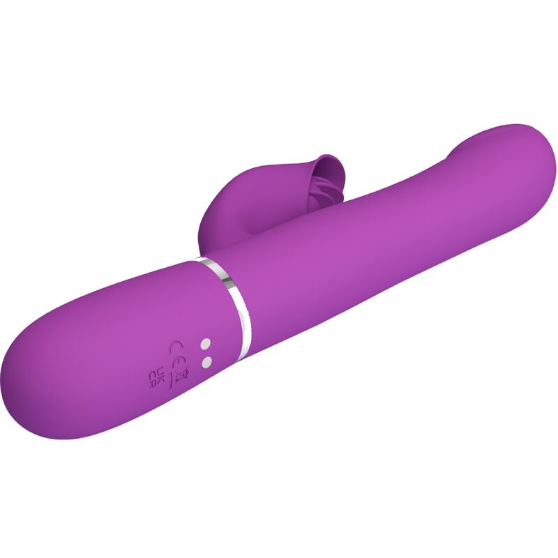 PRETTY LOVE - 4 IN 1 MULTIFUNKTIONSVIBRATOR & STIMULATOR LILA - Sexotim