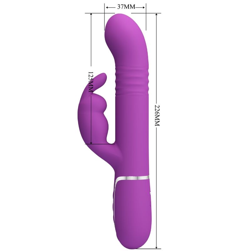 PRETTY LOVE - COALE 4 IN 1 MULTIFUNKTIONS-RABBIT-VIBRATOR LILA - Sexotim