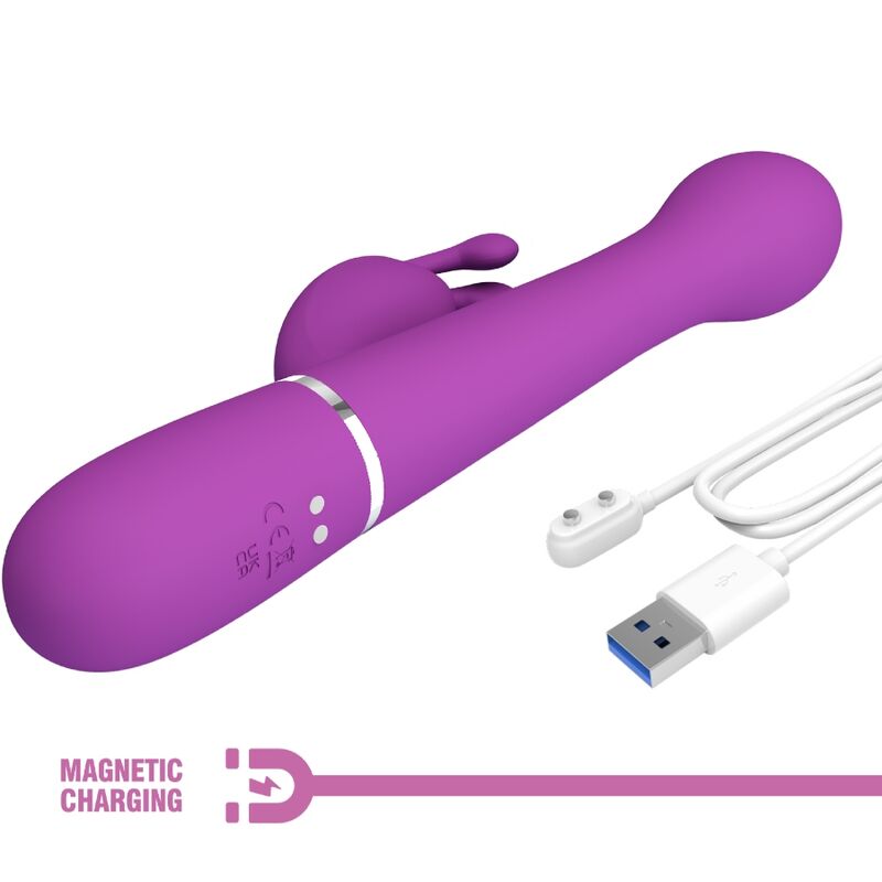 PRETTY LOVE - DEJON 3 IN 1 MULTIFUNKTIONS-RABBIT-VIBRATOR LILA - Sexotim