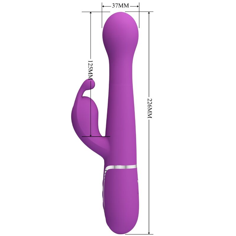 PRETTY LOVE - DEJON 3 IN 1 MULTIFUNKTIONS-RABBIT-VIBRATOR LILA - Sexotim
