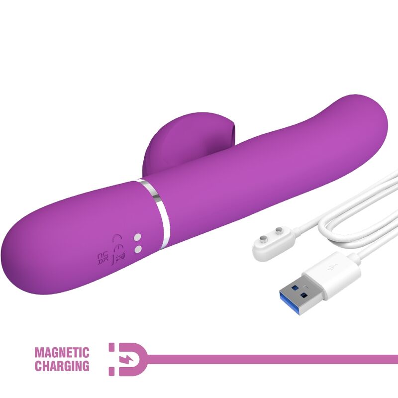 PRETTY LOVE - PERLITA 3 IN 1 MULTIFUNKTIONS-RABBIT-VIBRATOR LILA - Sexotim