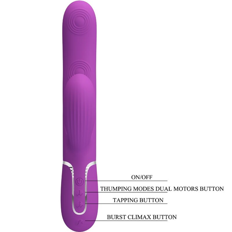 PRETTY LOVE - PERLITA 3 IN 1 MULTIFUNKTIONS-RABBIT-VIBRATOR LILA - Sexotim