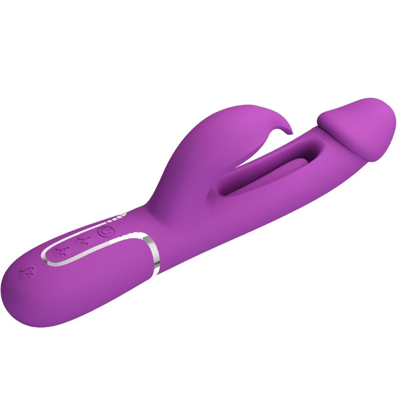 PRETTY LOVE - KAMPAS 3 IN 1 MULTIFUNKTIONS-RABBIT-VIBRATOR LILA - Sexotim