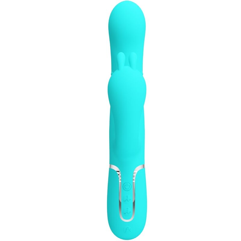 PRETTY LOVE - CAMMY 4 IN 1 MULTIFUNKTIONS-DREIFACHER RABBIT-VIBRATOR TÜRKIS - Sexotim