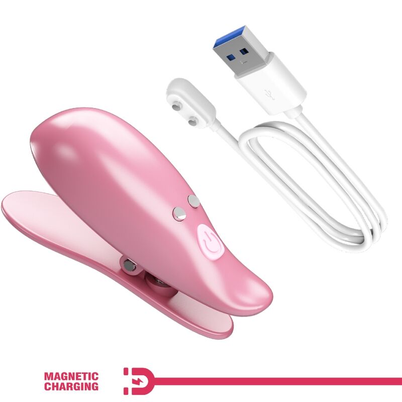 PRETTY LOVE - CAILEY NIPPELKLEMMEN 10 VIBRATIONEN FERNBEDIENUNG ROSA - Sexotim