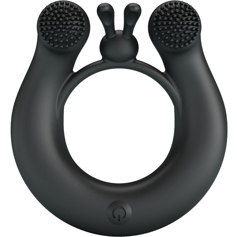 PRETTY LOVE - DAHLIA VIBRATIONSRING + KLITORISSTIMULATOR 12 VIBRATIONEN SCHWARZ - Sexotim