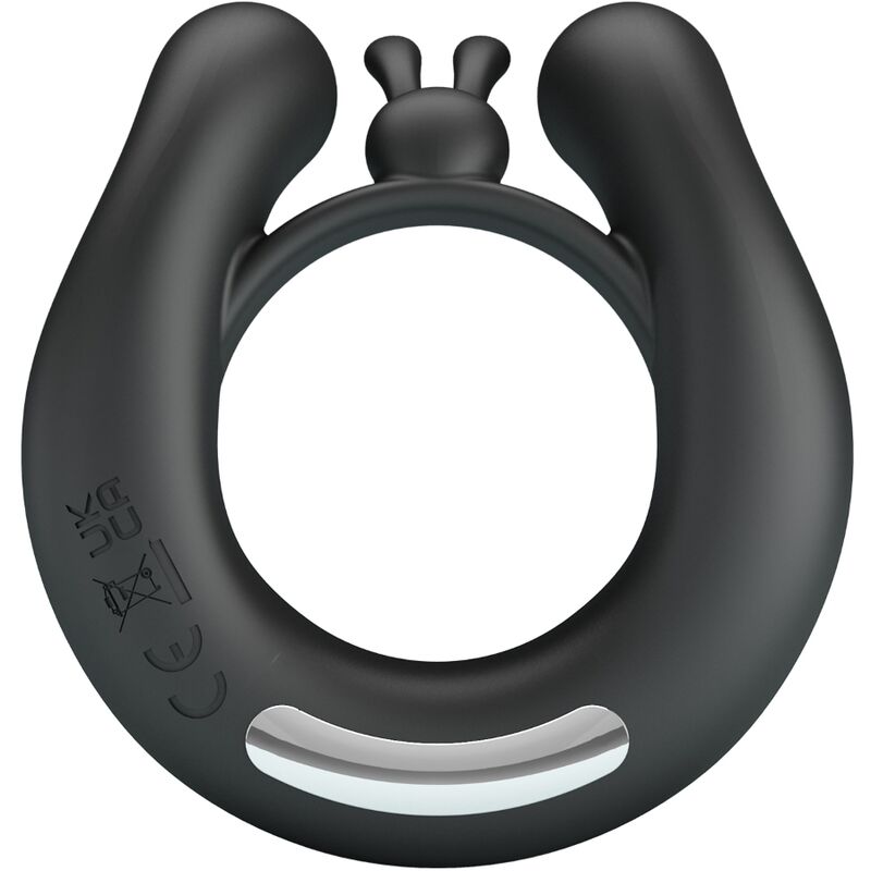 PRETTY LOVE - DAHLIA VIBRATIONSRING + KLITORISSTIMULATOR 12 VIBRATIONEN SCHWARZ - Sexotim