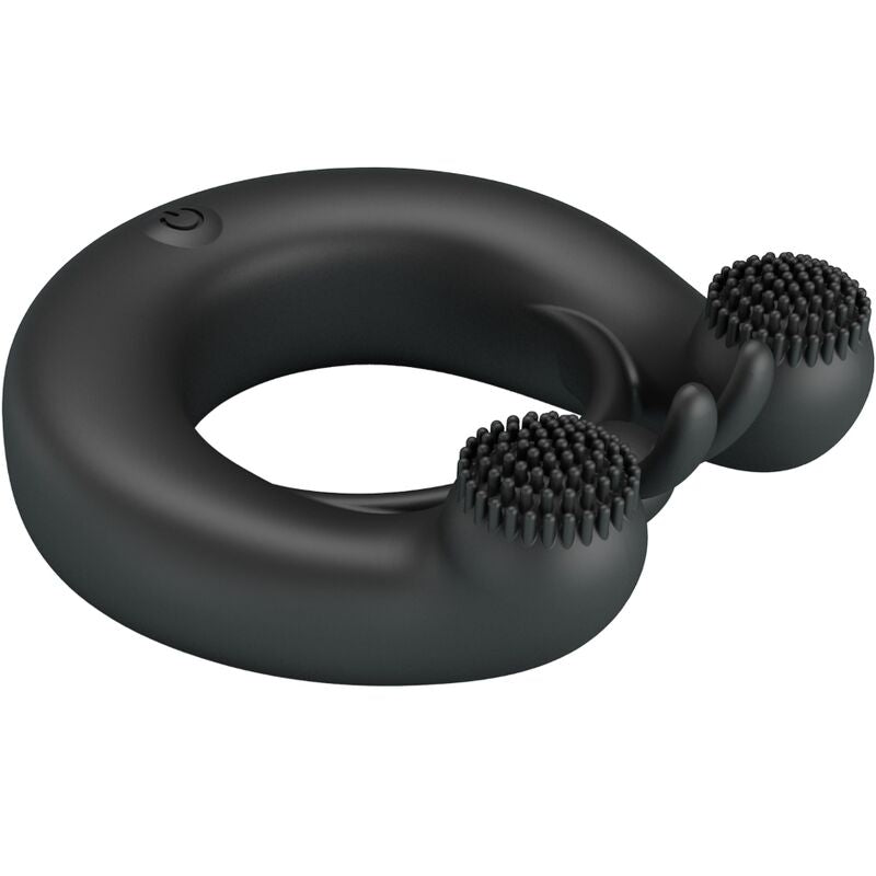 PRETTY LOVE - DAHLIA VIBRATIONSRING + KLITORISSTIMULATOR 12 VIBRATIONEN SCHWARZ - Sexotim