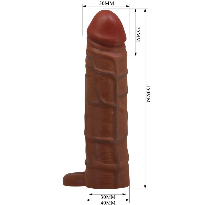 PRETTY LOVE - KAILE PENISHÜLLE MIT 2,5 CM VERLÄNGERUNG MULATTE - Sexotim