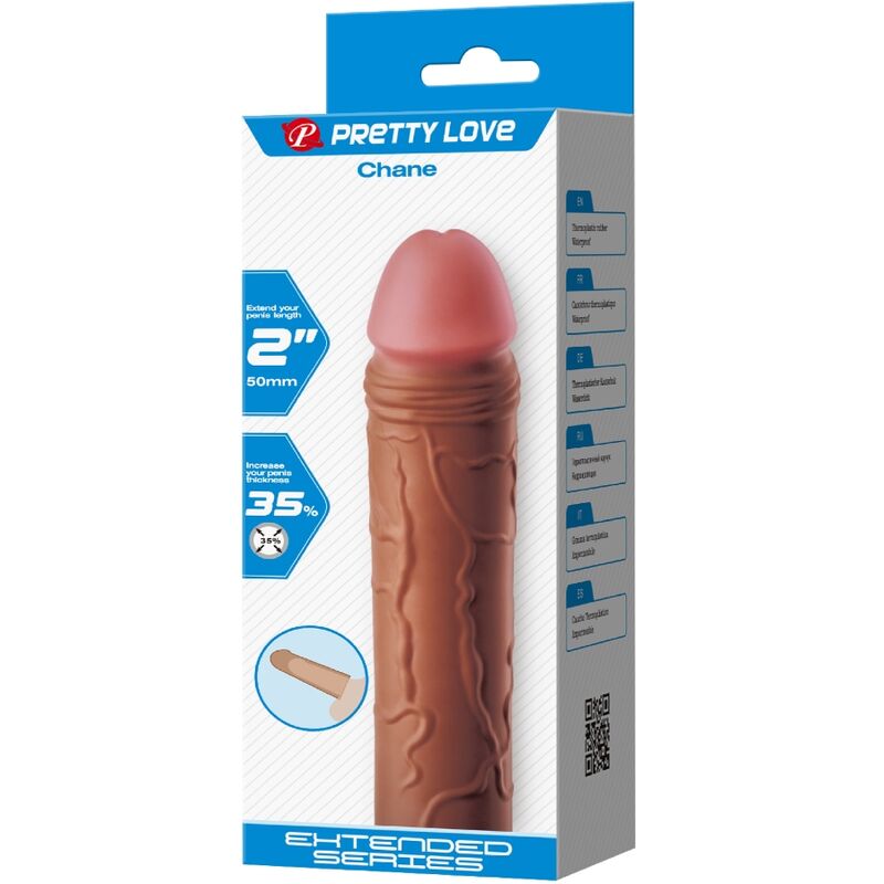 PRETTY LOVE - CHANE PENISHÜLLE MIT 5 CM VERLÄNGERUNG MULATTE - Sexotim