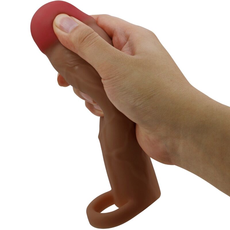 PRETTY LOVE - HANI PENISHÜLLE MIT 5 CM VERLÄNGERUNG MULATTE - Sexotim