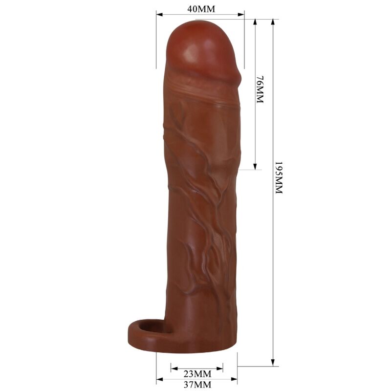 PRETTY LOVE - GERD PENISHÜLLE MIT 7,6 CM VERLÄNGERUNG MULATTE - Sexotim