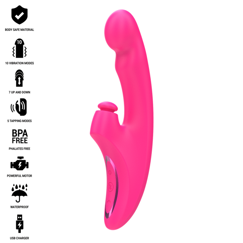 INTENSE - EMI VIBRATOR 13,5 CM, MULTIFUNKTION 3 IN 1, 10 VIBRATIONEN, ROSA - Sexotim