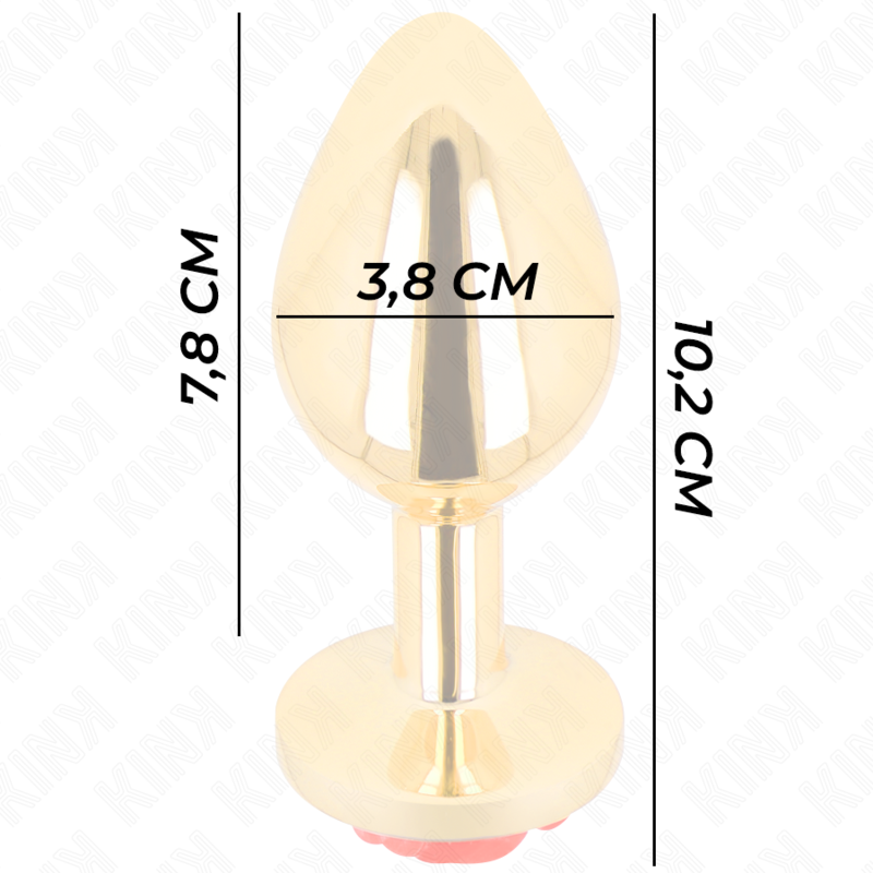 KINK - PLUG ANAL GOLD ROSE ROT GRÖSSE L - Sexotim