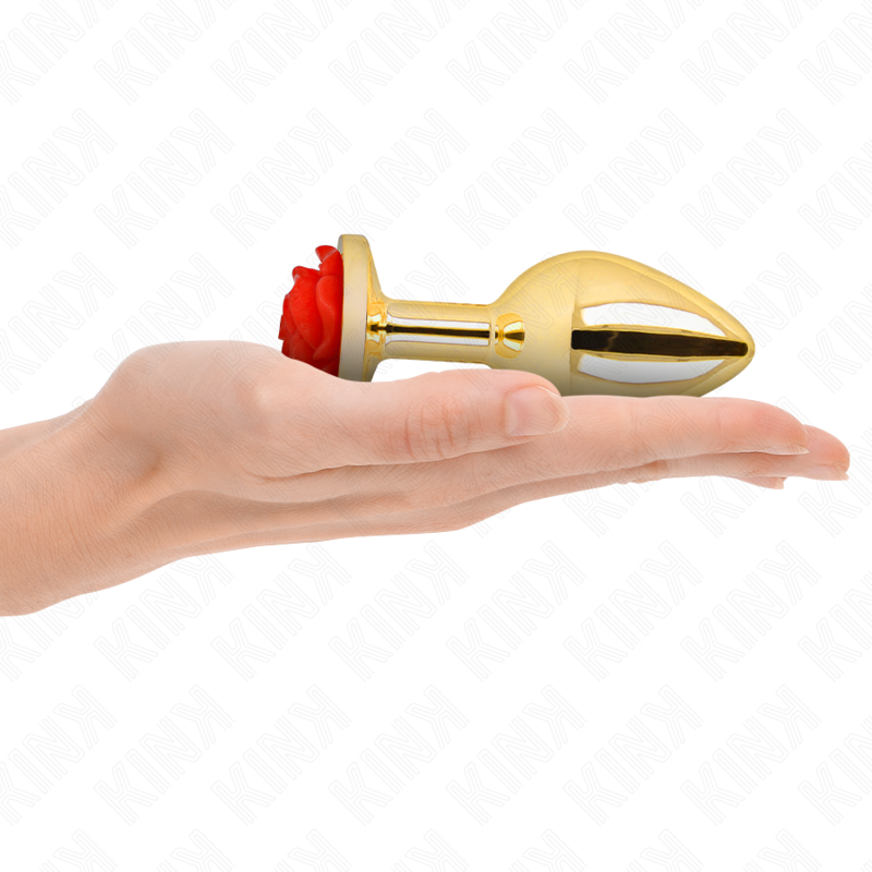 KINK - PLUG ANAL GOLD ROSE ROT GRÖSSE L - Sexotim