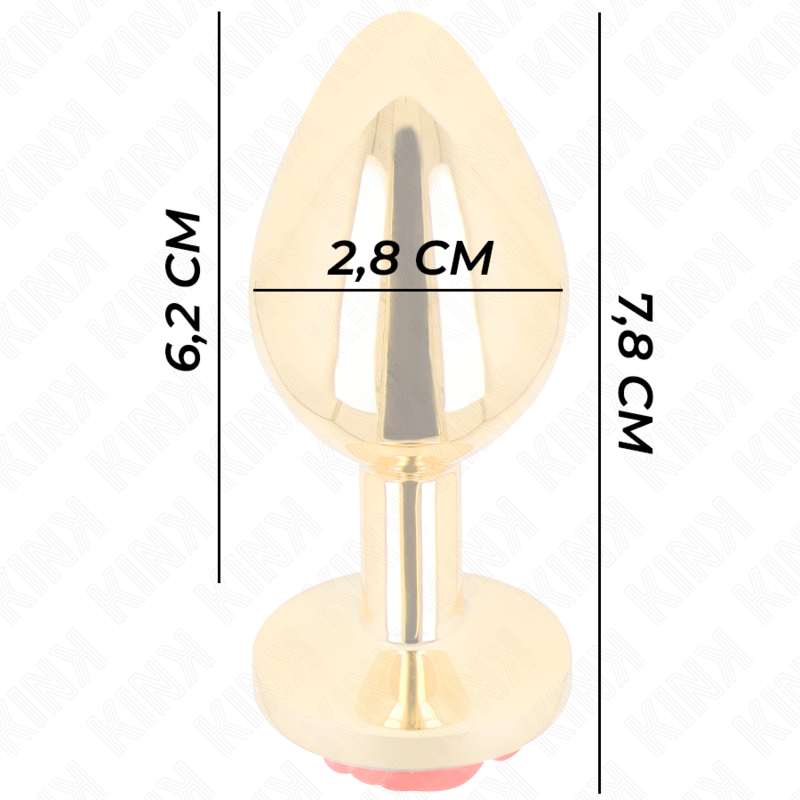 KINK - PLUG ANAL GOLD ROSE ROT GRÖSSE S - Sexotim