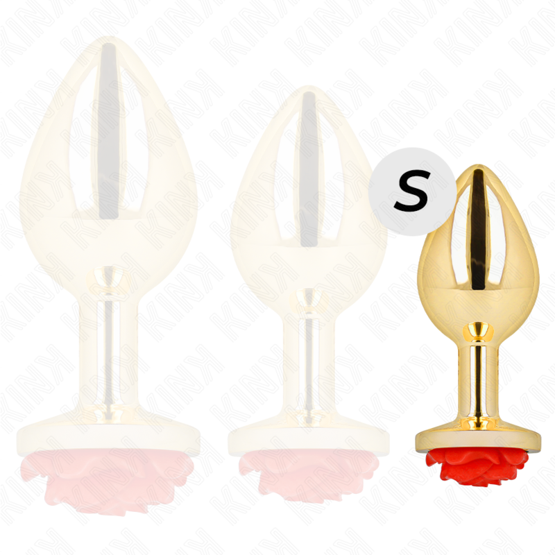 KINK - PLUG ANAL GOLD ROSE ROT GRÖSSE S - Sexotim