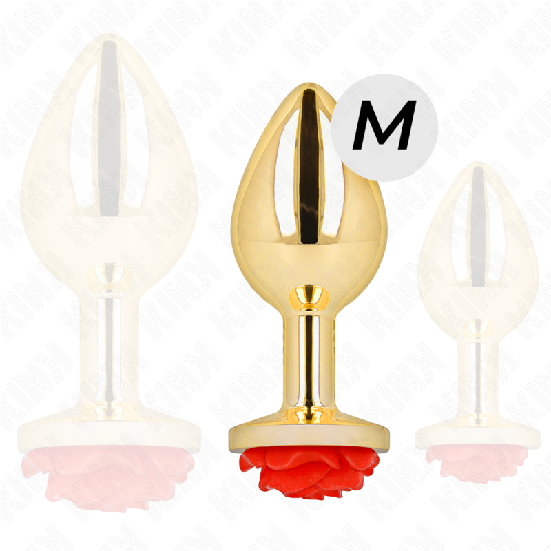 KINK - PLUG ANAL GOLD ROSE ROT GRÖSSE M - Sexotim