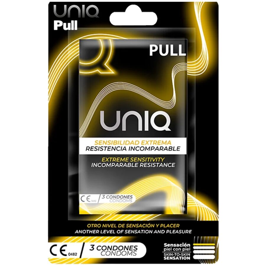 UNIQ - PULL LATEXFREIE KONDOME MIT STREIFEN 3 EINHEITEN - Sexotim