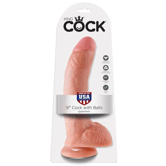 KING COCK - 9 REALISTISCHER PENIS MIT HODEN 22.9 CM - Sexotim
