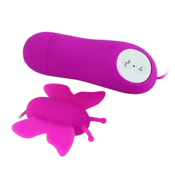 BAILE - LOVE EGGS BUTTERFLY CLITORIS STIMULATOR 12 GESCHWINDIGKEITEN LILA FERNBEDIENUNG - Sexotim