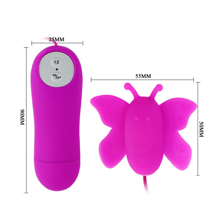 BAILE - LOVE EGGS BUTTERFLY CLITORIS STIMULATOR 12 GESCHWINDIGKEITEN LILA FERNBEDIENUNG - Sexotim